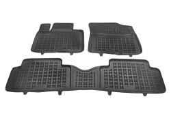 Alfombrillas para Kia Sorento IV 7 asientos Hybrid / Plug-in Hybrid 09.2020- MTM 3D goma