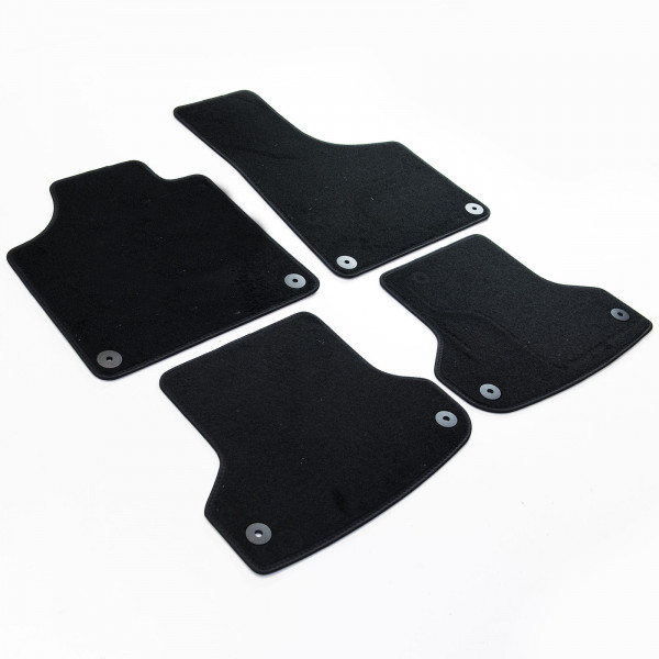 Carstyling Alfombrillas Coche para Audi A3 8P 2 Partes Auto Premium Velours  Antracita Borde Antracita Felpudos Moqueta