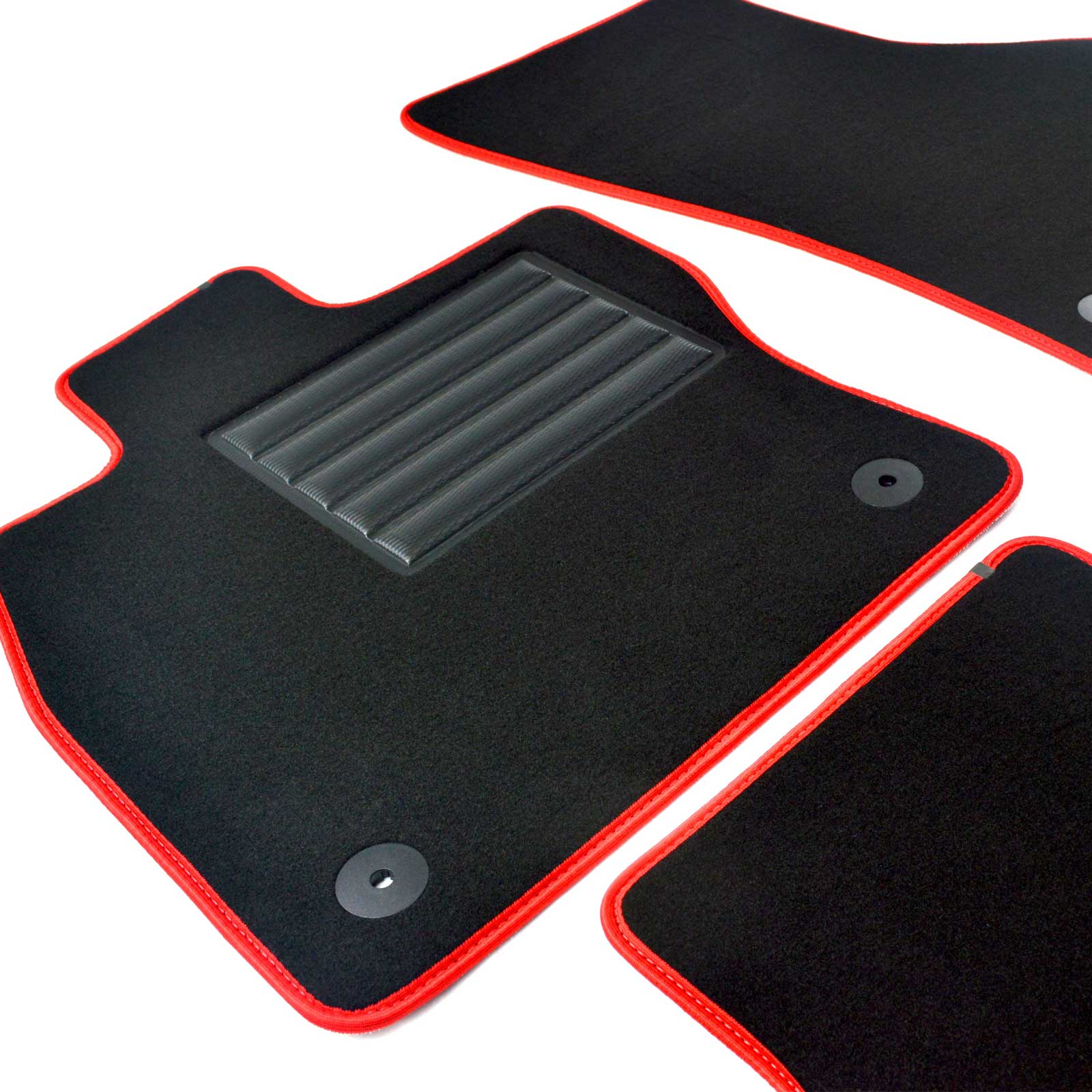 Carstyling Alfombrillas Coche para Audi A3 8P 2 Partes Auto Premium Velours  Antracita Borde Antracita Felpudos Moqueta